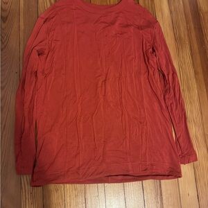 Lululemon Dark Orange Long Sleeve Shirt